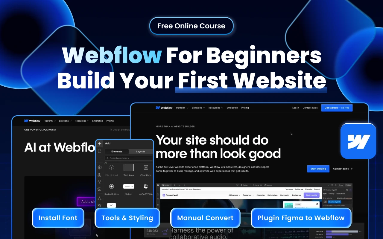 Webflow for Beginners 2025: Build Your First Website